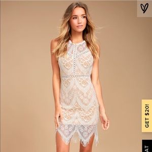 Lulu’s White Lace Bodycon Dress